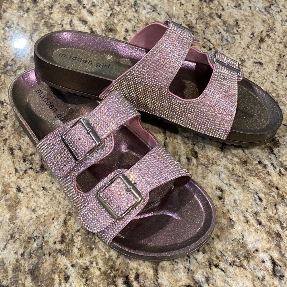 Madden Girl Rhinestone Slides